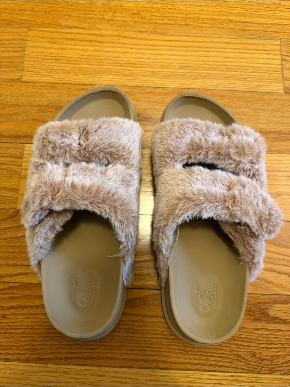 Faux Fur Arch Support Slippers